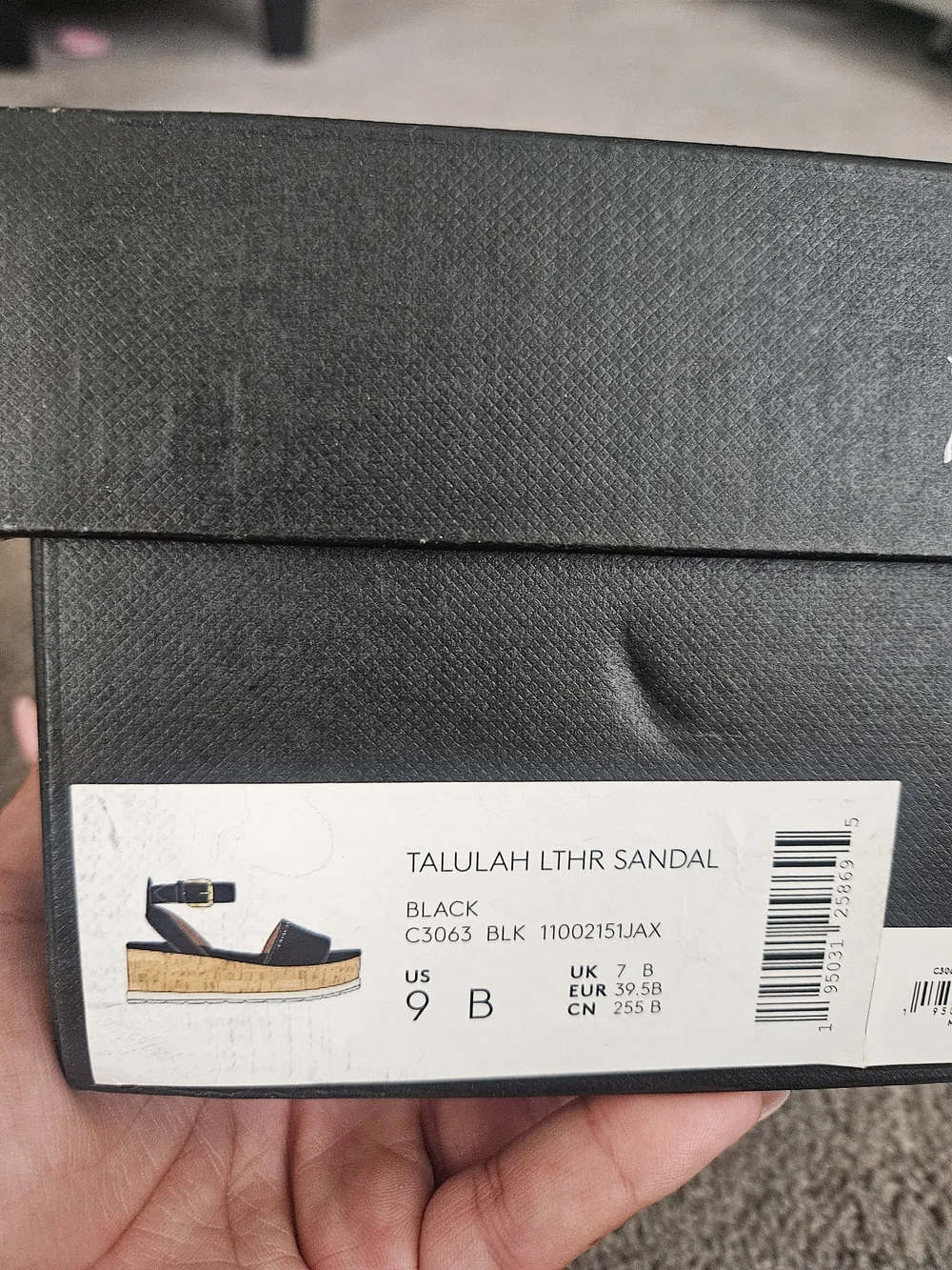 Coach Black Talulah Leather Wedge Sandals